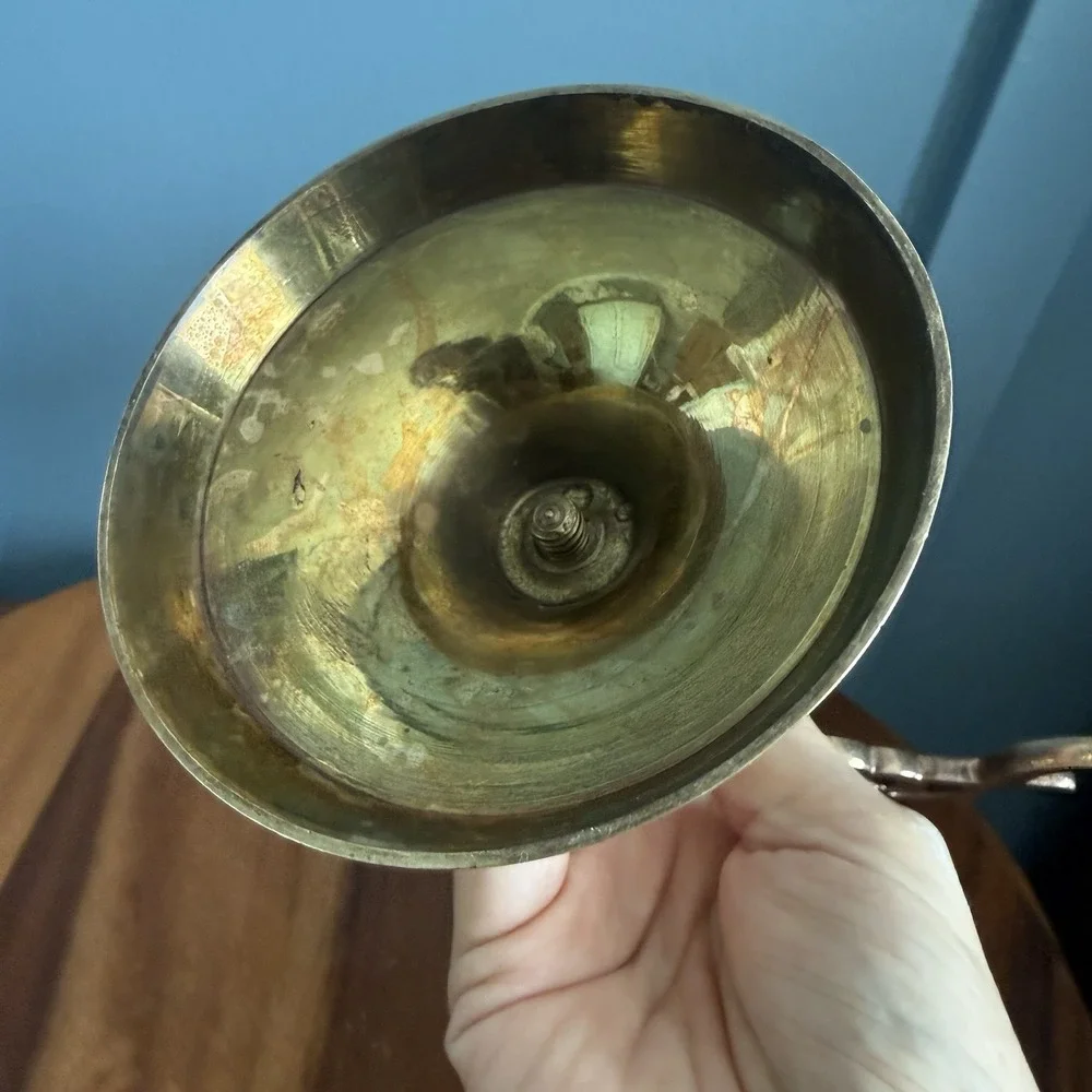 Vintage Brass 5 Arm Candelabra Candle Holder 8